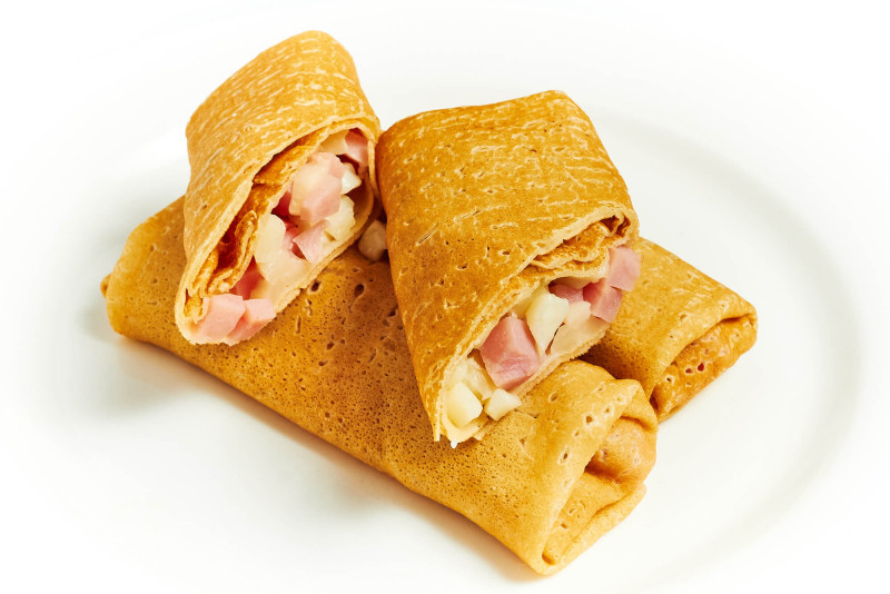 Блины с ветчиной и сыром 3 шт.