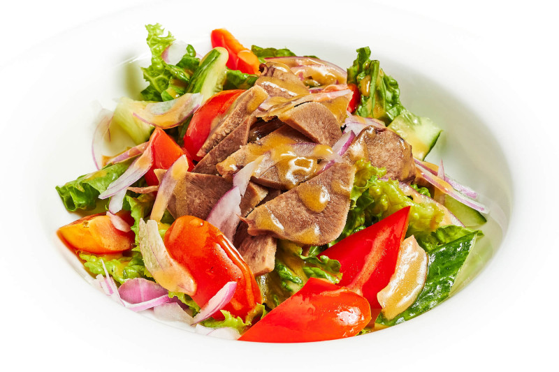 Салат с языком